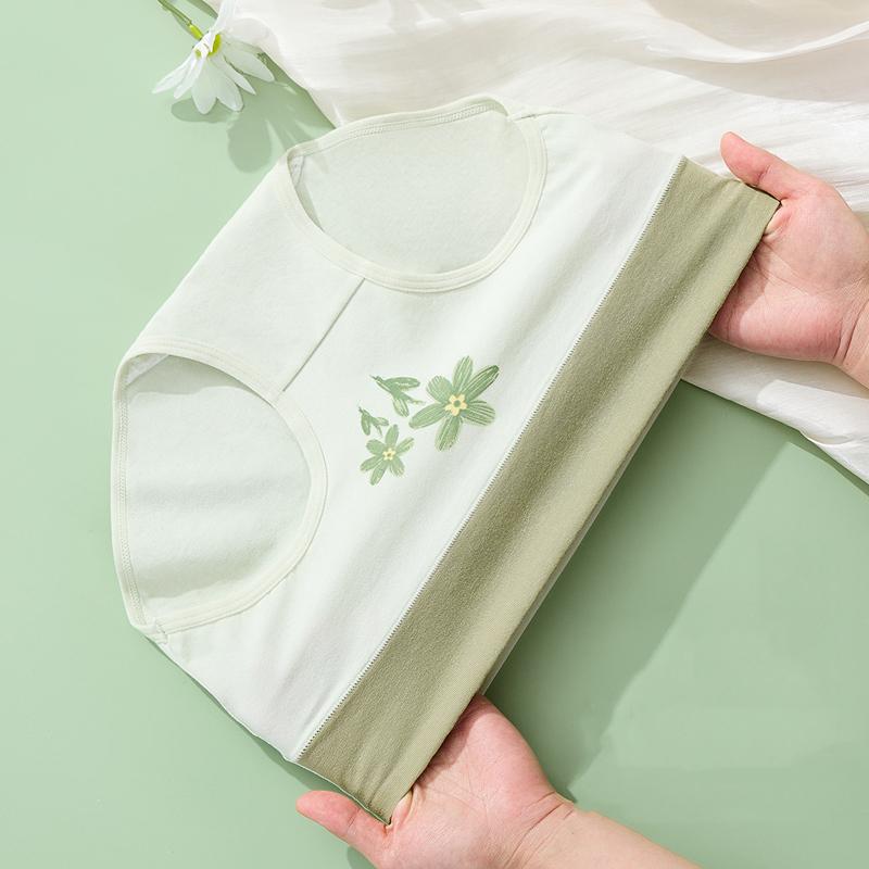 4 шт. хлопковые женские трусики с высокой талией, нижнее белье для похудения, большие размеры, дышащие милые трусики для девочек, мягкое женское белье