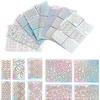 24Pcs/Set Wavy Hollow Self-adhesive Nail Polish Sticker Decal Manicure Tools