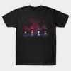 Мужская черная футболка с принтом Stranger Things Печать на трансферной бумаге без вырезания Хлопковая футболка