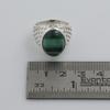 Серебряное кольцо с малахитом, Чистое 100% стерлинговое серебро 925 пробы, Изысканные ювелирные изделия, Серебряное кольцо ручной работы, Унисекс кольцо Ar8928