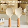 Standing Rice Spoon with Non-Stick Paddle Rice Spatula Spoon Heat Resistant Rice Cooker Spoon Serving Spoon for Grains