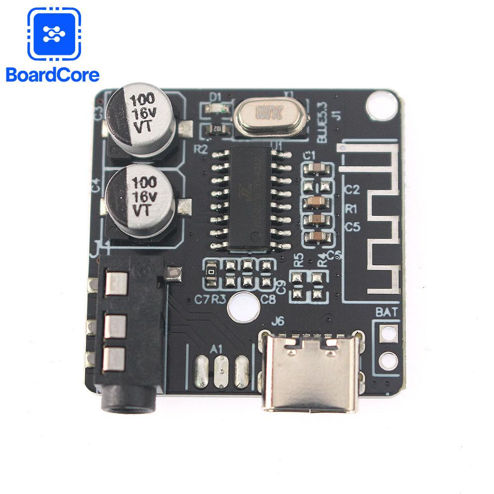 Type-C Bluetooth 5.0 Music Module Audio Receiver Board MP3 Decoder Board Car Audio Stereo Amplifier Board for Home DIY Speaker
