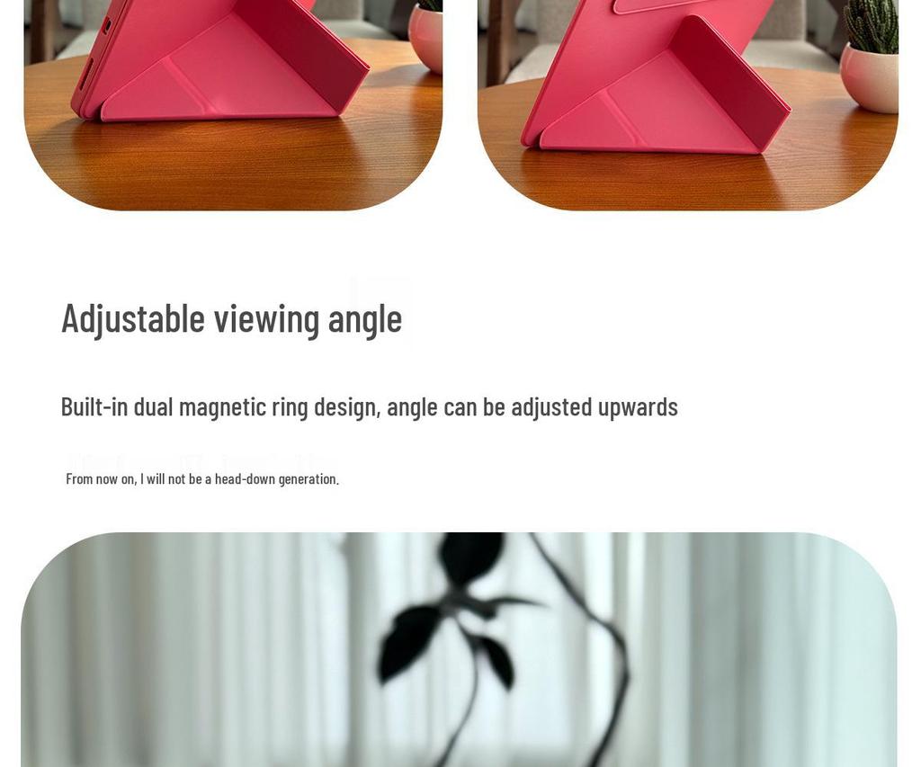 Легкий прозрачный акриловый защитный чехол для iPad 11 (Модель 3Y 2025 года) - Складной, Без слота для ручки, Десятое поколение