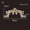 Rubber Wood Applique for Furniture Flower Decoration Wood Carving Onlays  Luxury Living Room Decoration Decal Floral Home Decor