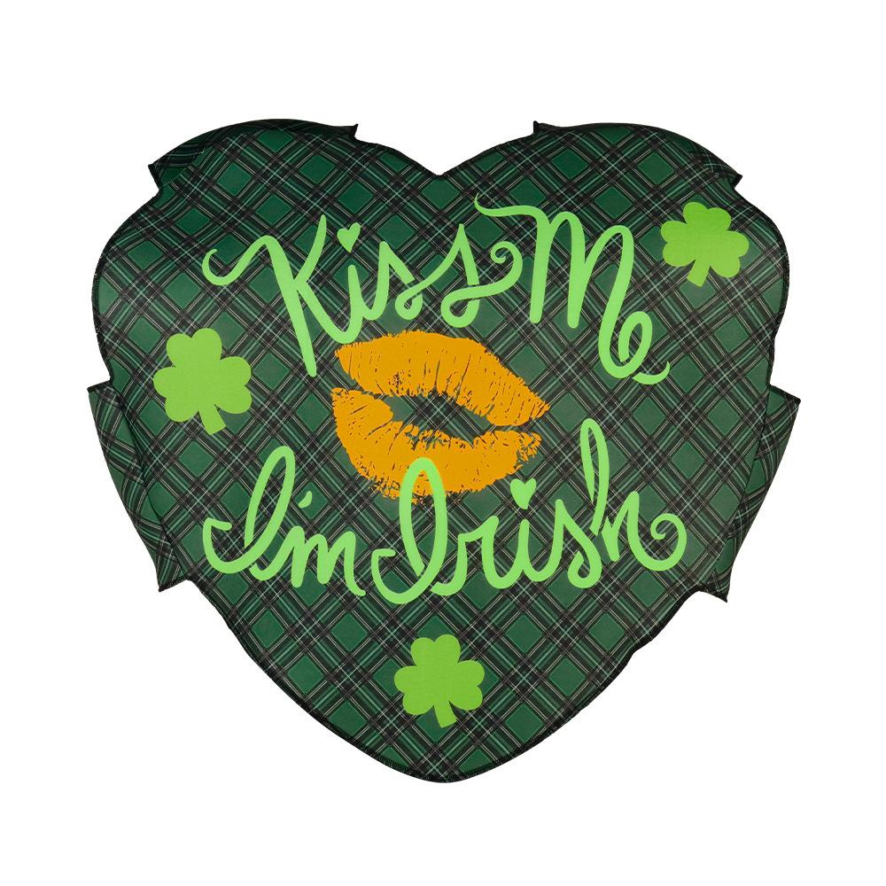 Funny Costume Irish Holiday Outfit Sponge Letter Digital Print Clover Beer Love Party Suit