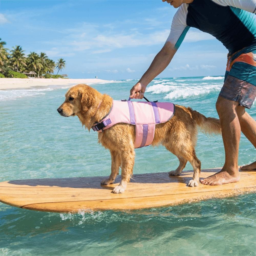 Waterproof Dog Life Jacket High Flotation Pet Surfing Costume Pet Clothes Pet Life Vest Swimming