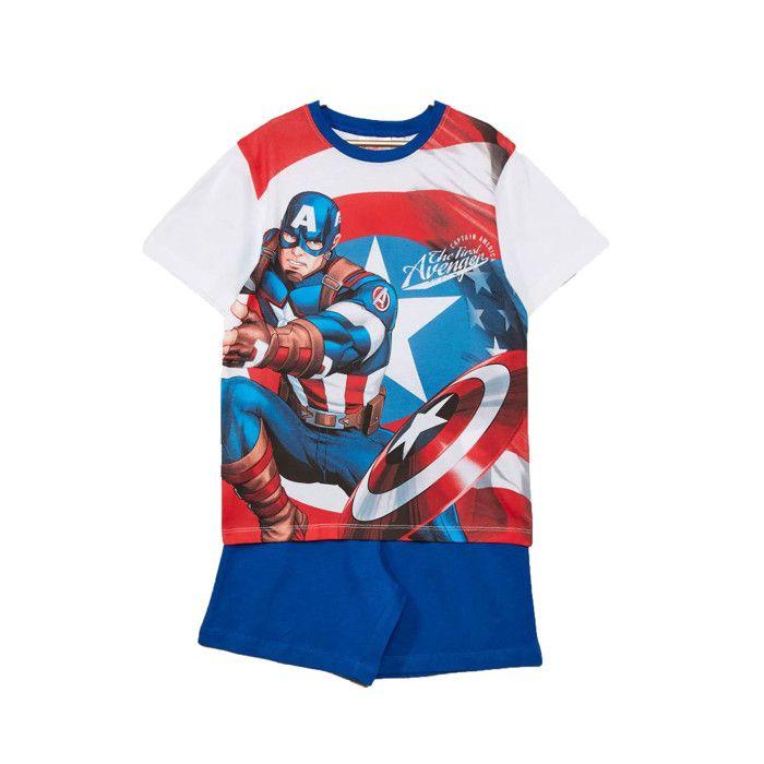 Blue Avengers Short Pajamas Blue