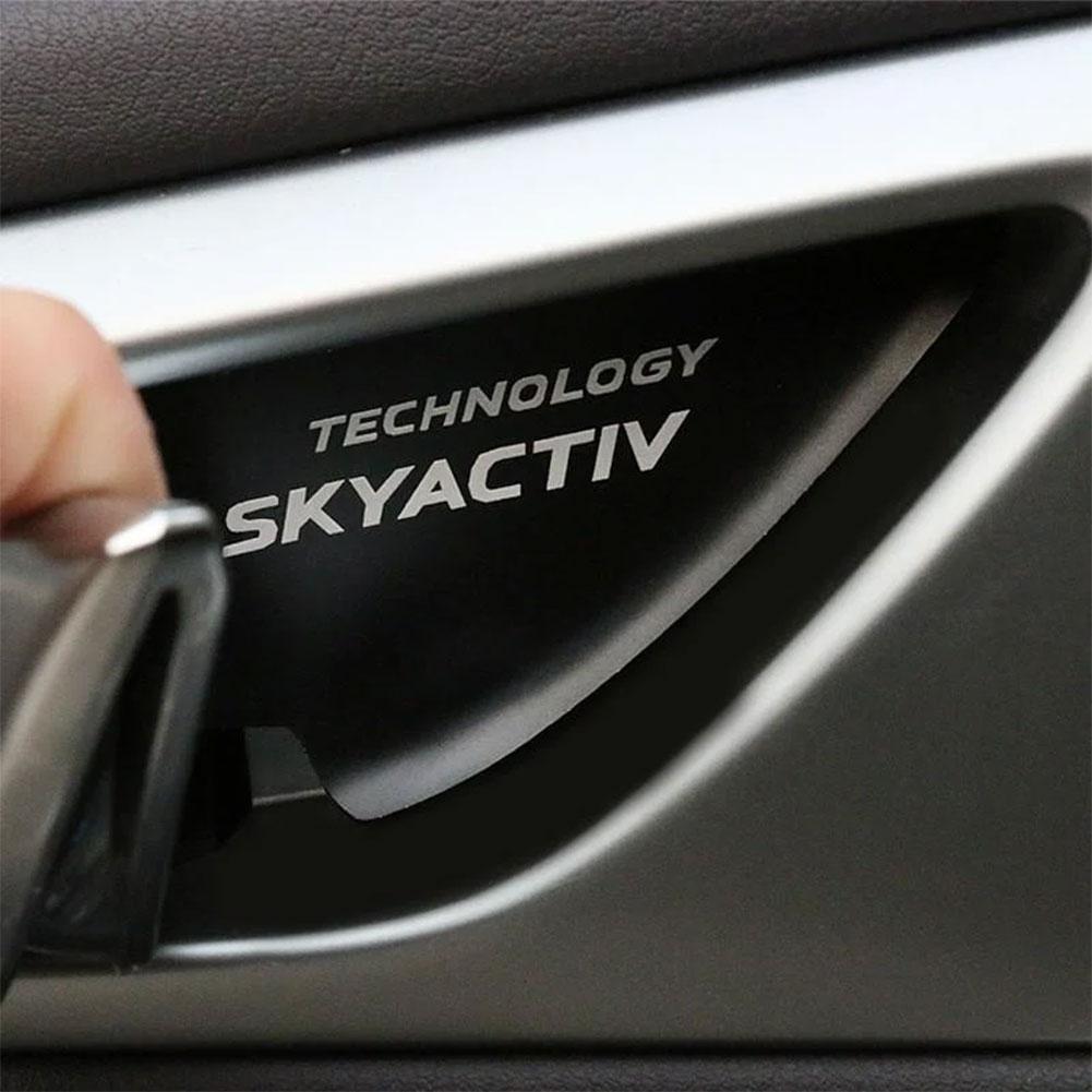Car Door Bowl Handle Cover Trim Interior Stickers Case For Mazda Skyactiv Technology Logo 3 6 CX 5 CX3 Car Styling Accessories