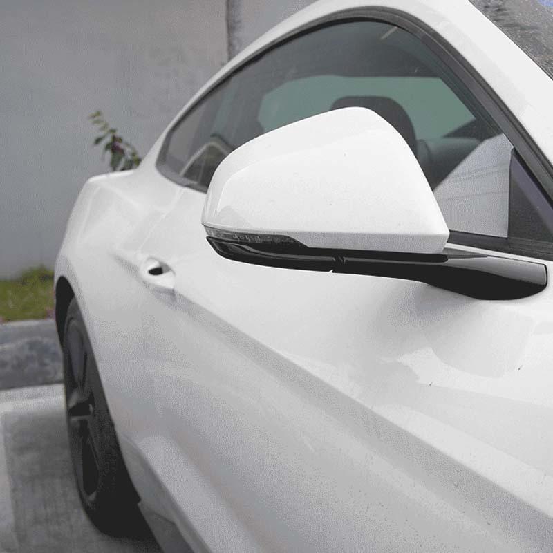 ABS Reversing Mirror Base Decoration Cover Sticker Trim For Ford Mustang 2015 Up Car Exterior Accessories