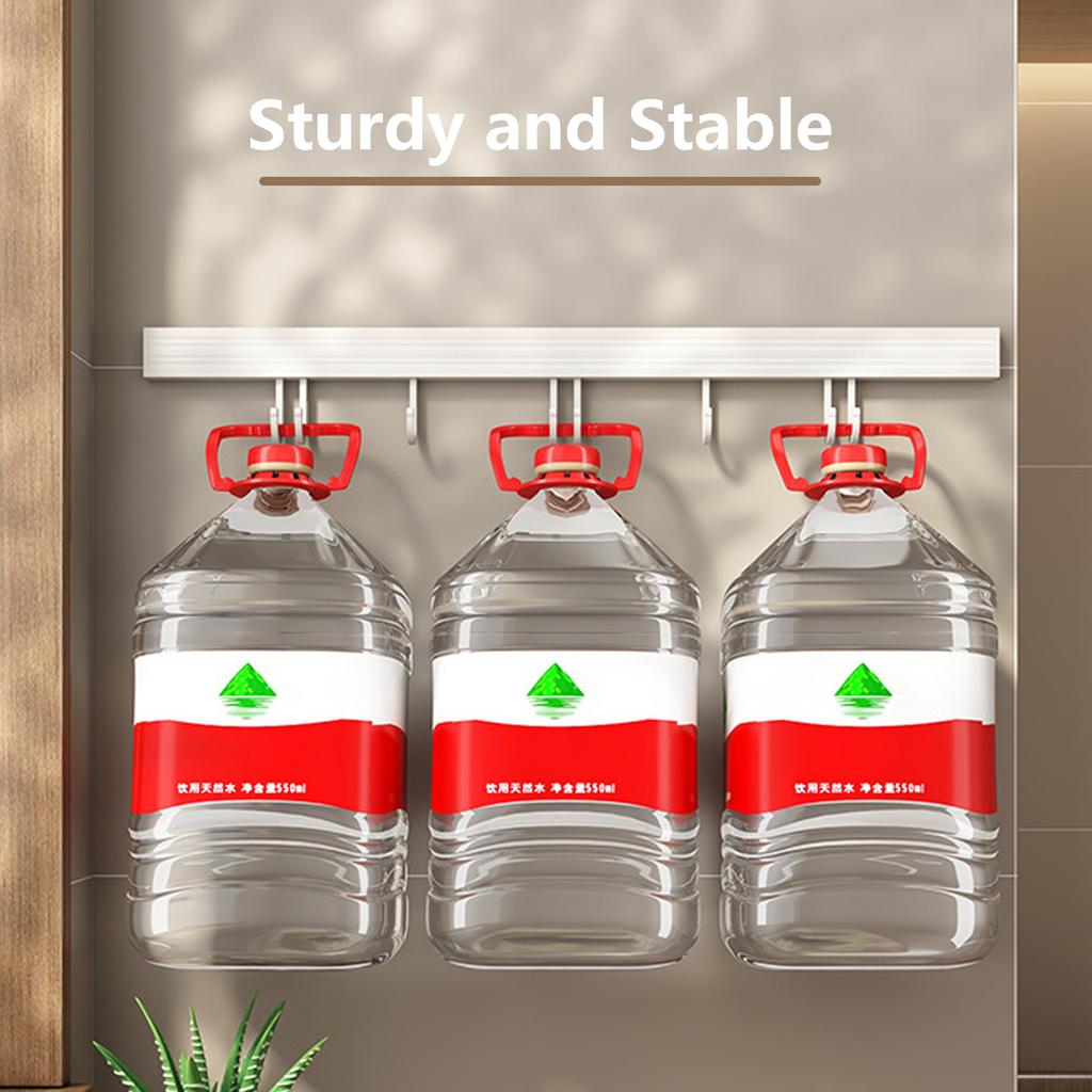 Настенная кухонная вешалка для крючков, не требующая перфорации, настенные вешалки, рейлинг, полка для кухонных принадлежностей, ложка, лопата, разделочная доска, стеллаж для хранения