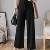 Женские осенне-зимние свободные шерстяные утолщенные трикотажные брюки с высокой талией, широкие длинные