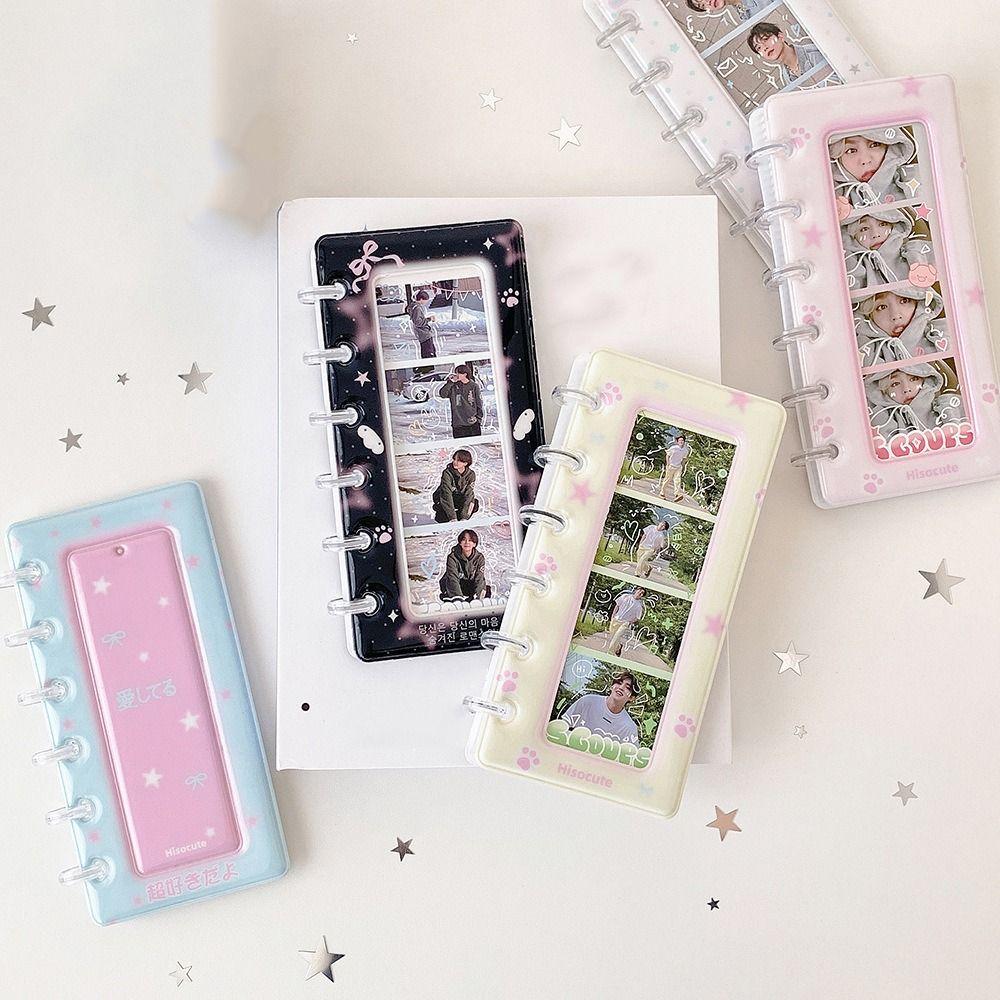 INS mini Photo Card Binder 4-Grid Small Card Storage Book Photo Card Holder Trading Card Holder
