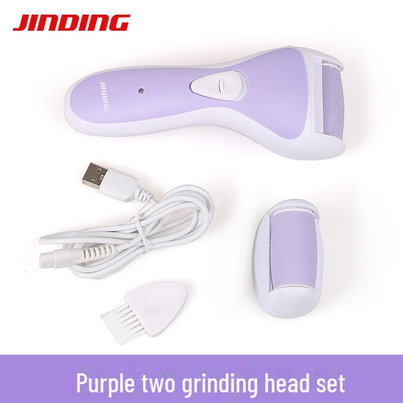 Электрическая шлифовальная машинка для ног с подсветкой для удаления омертвевшей кожи и мозолей; Инструмент для педикюра с камнем.