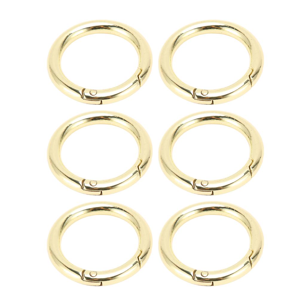 20Pcs Spring O Rings 1.69in Diameter 0.24in Thick Strong Copper Secure Closure Spring Buckles for Purse Bag Jewelry