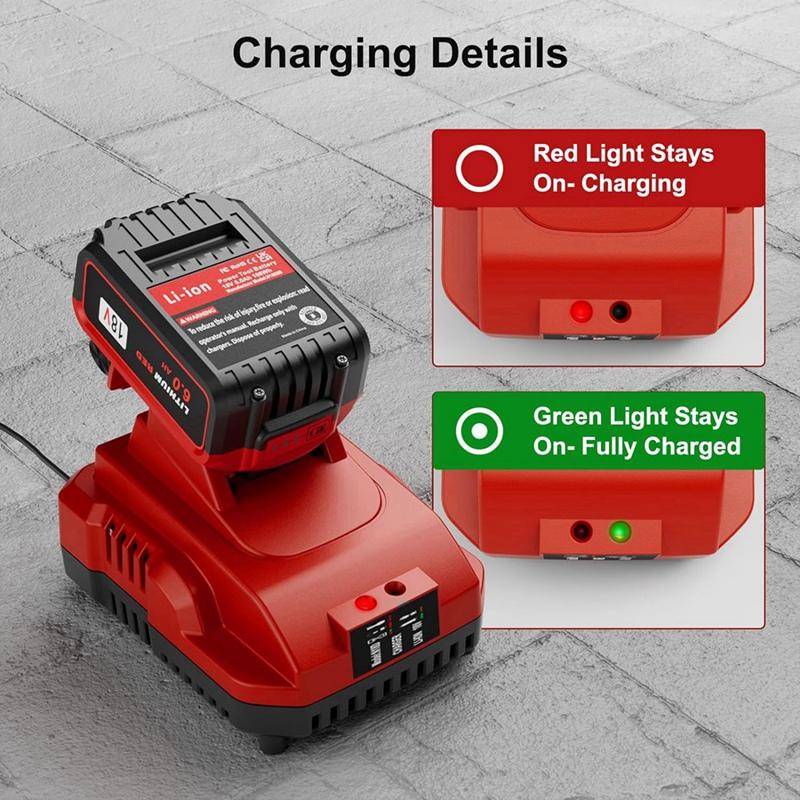 Замена для зарядного устройства Milwaukee M18 M12-18FC M12/M18 Быстрое зарядное устройство Штепсель США