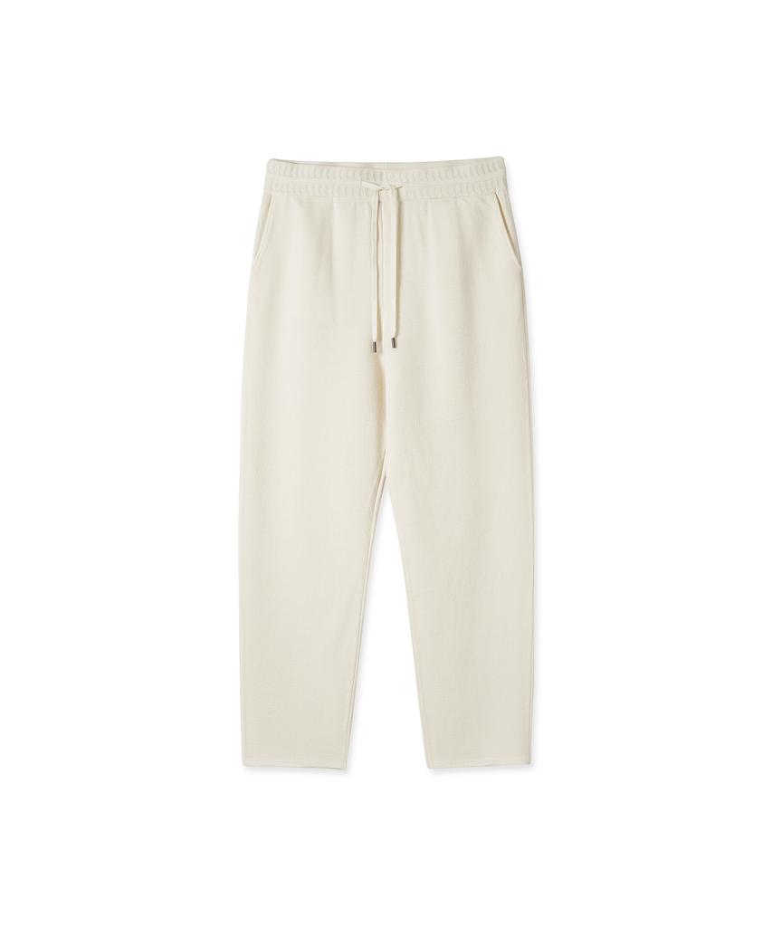 IOLO Merino Wool Milano Knit Pants_Ivory