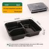 Disposable Multi-Compartment Food Containers with Lids