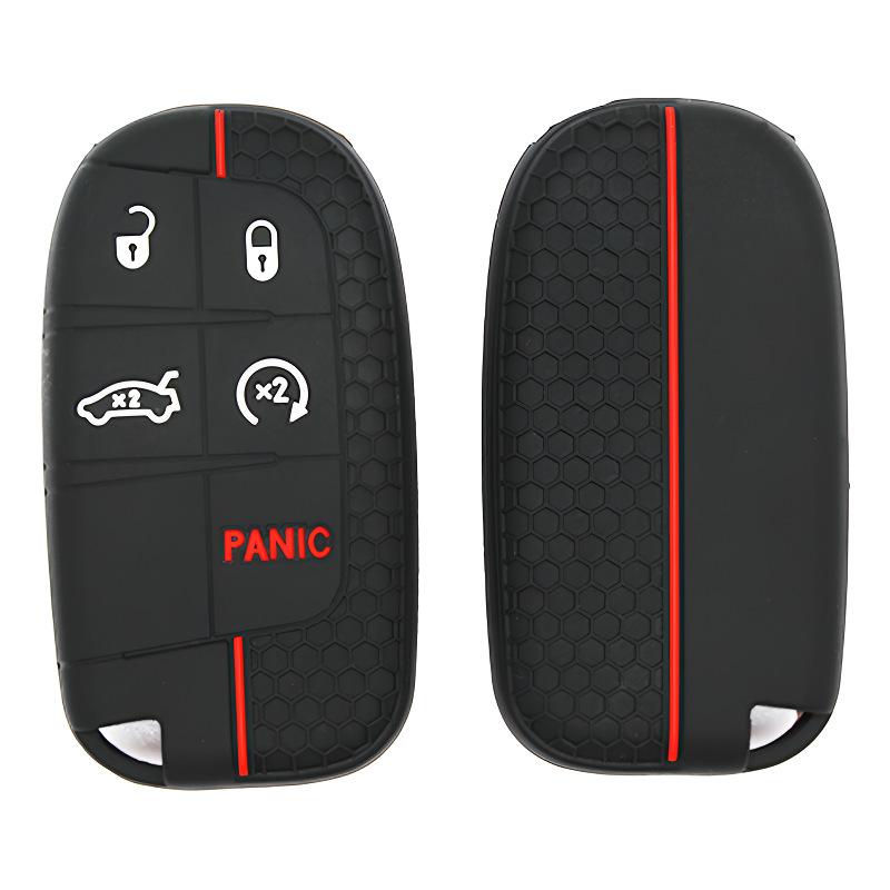 1 шт. Для Renegade Compass Grand Cherokee Chrysler 300C Wrangler Dodge Аксессуар Силиконовый Чехол-Крышка для Ключа Автомобиля с Пультом ДУ