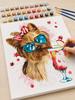 Paint by Numbers with Frame Pictures for Painting - Sweet Dog 40X50