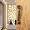 Lion Curved Main Door Handle, Standard, Pack of 1, Decorative Pull Handle for Glass and Wood Doors