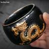Tao Ding Xuan Tianmu Golden Dragon Gilded Jianzhan Teacup