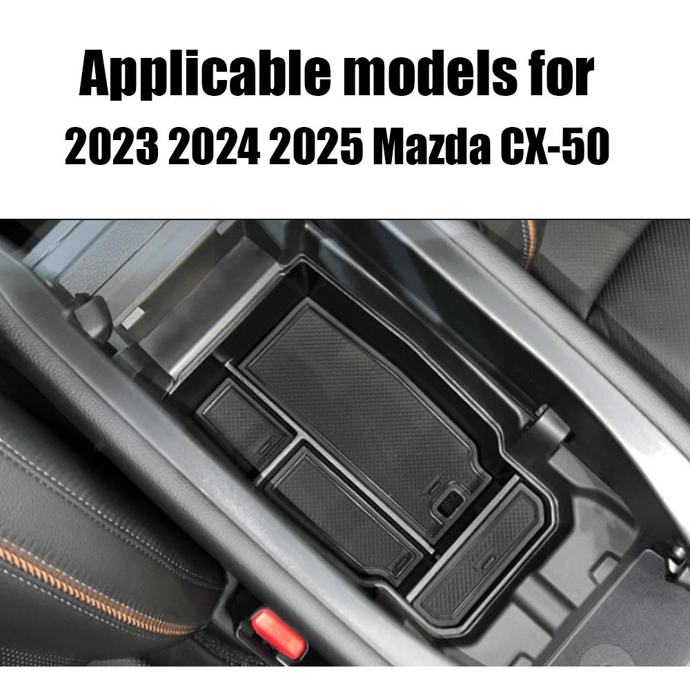 Органайзер-лоток на центральную консоль, совместимый с CX50 2025 2025 2025 Mazda CX-50 Аксессуары, Вставка-лоток на консоль для дополнительного хранения