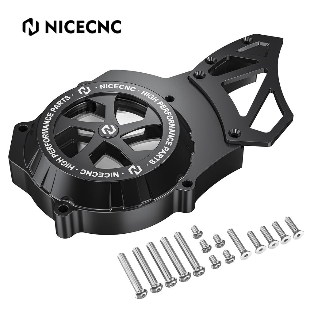 NICECNC Прозрачная защитная крышка статора и звездочки левой стороны двигателя квадроцикла для Yamaha Blaster 200 YFS200 1988-2006 Запчасти YFS200SE
