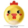 10pcs Farm Animals Party Paper Plates Cow Sheep Duck Chick  Disposable Plate Kids Children Birthday Tableware Parties Supply
