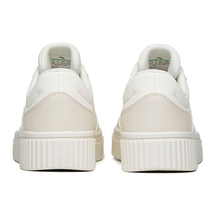 Anta Белые светло-розовые женские кроссовки Skate Low на толстой подошве 922228005-3