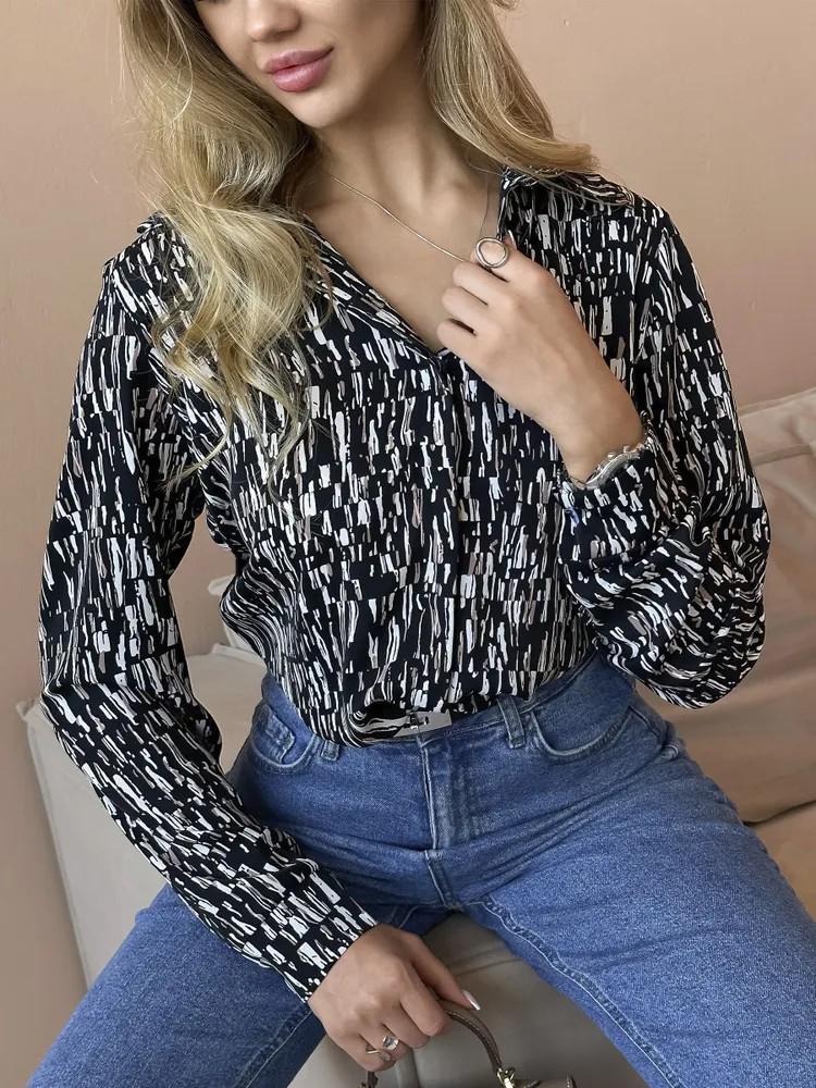 Европейско-американская приталенная рубашка с длинным рукавом: Элегантный и современный