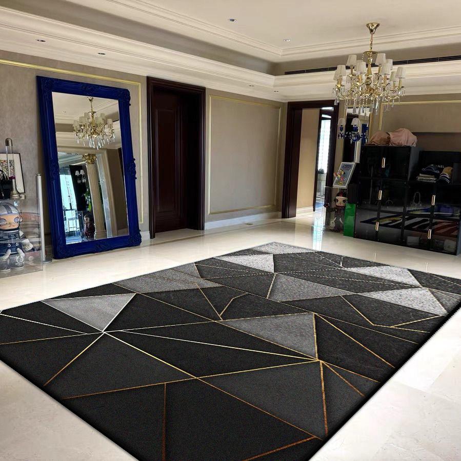 Геометрические ковры большой площади для гостиной, украшение, бытовые складные моющиеся ковры для спальни 200x300, мягкий напольный коврик для лаунжа