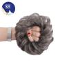 Hair Bun Hairpiece Dark Brown Messy Bun Hair Extension Women Wavy Curly Updo Scrunchie Elastic