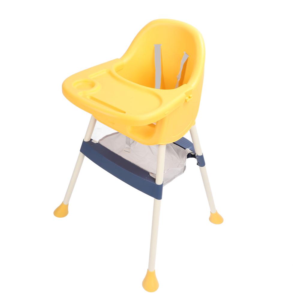 Baby High Chair with Safety Harness Height Adjustable Convertible Baby Dining Highchair