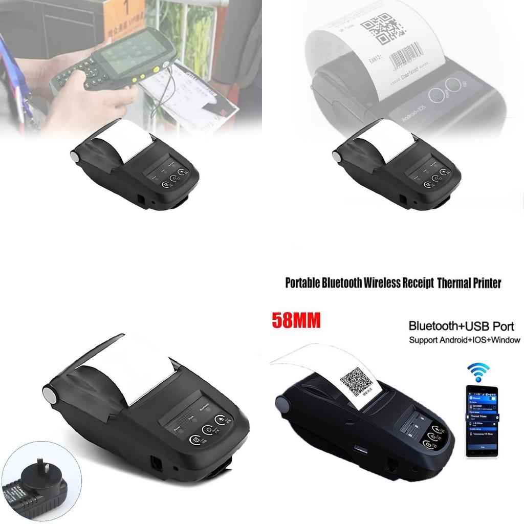 58мм Bluetooth Портативный Термопринтер Для Печати Чеков Супермаркета С Совместимостью С Android Ios Windows