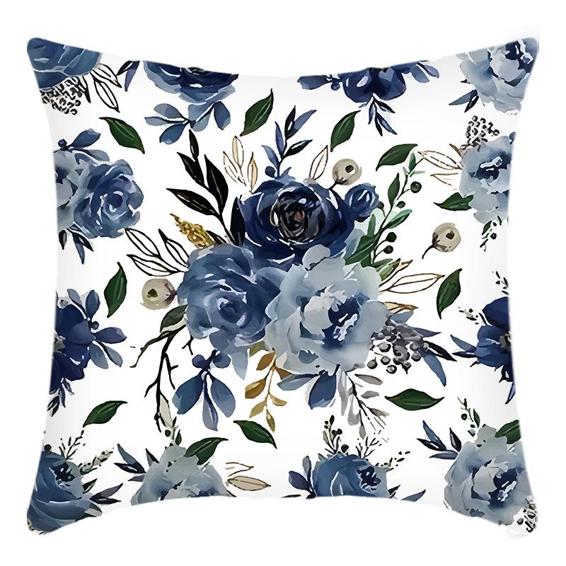Новая наволочка для подушки с зеленым растением, с английскими буквами и цветочным принтом, наволочка для подушки, для дома, дивана