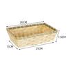 Woven Bamboo Basket Natural Color Square Bamboo Basket Simple Christmas Hamper  Home Shop Display