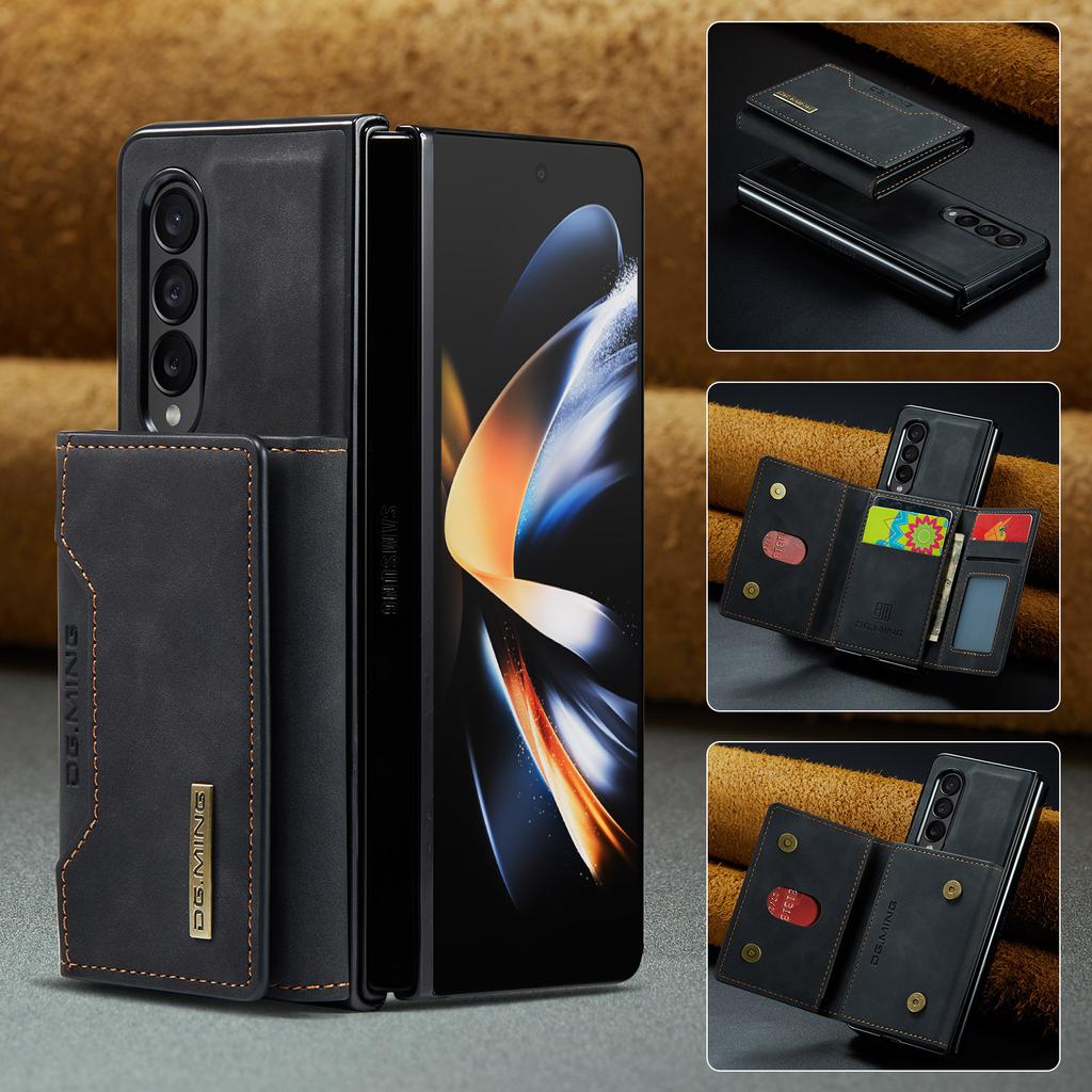 Fashion Magnetic Leather Phone Bag Case For Samsung Galaxy Z Fold4 5g Fold 4 Fold3 Fold 3 Card Slot Cell Phone Cover Funda