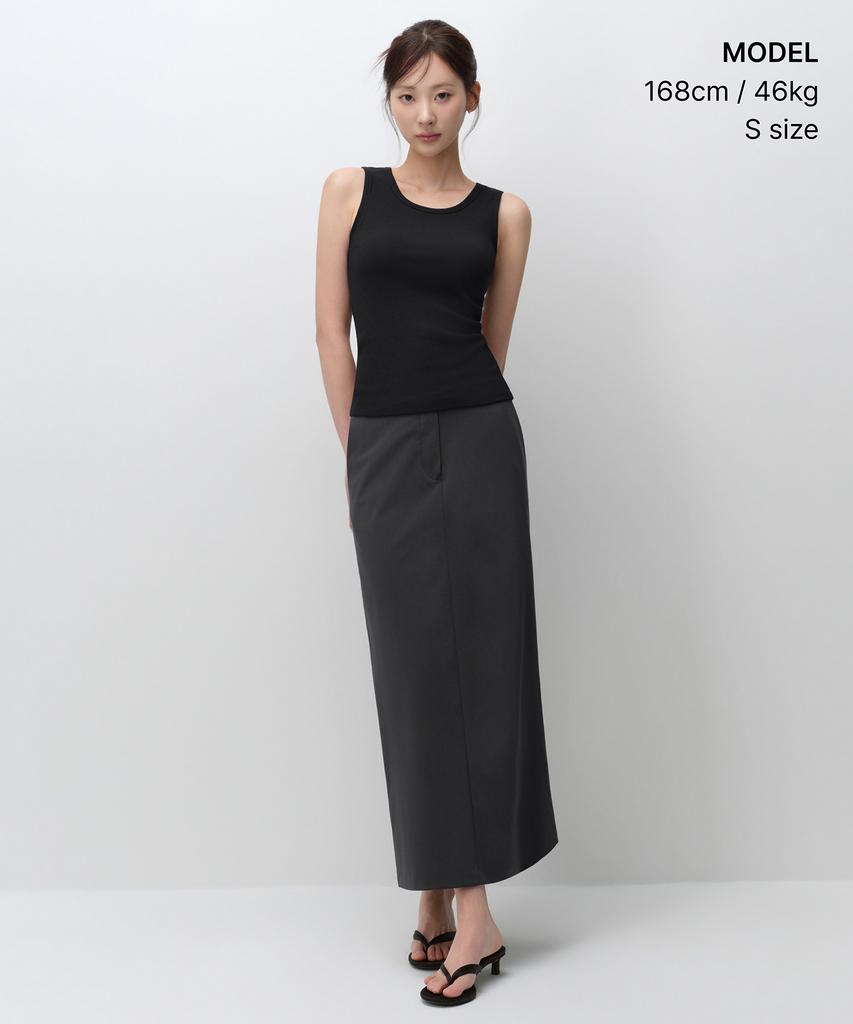 MUSINSA STANDARD WOMAN Женский базовый топ-майка с бюстгальтером [Черный]