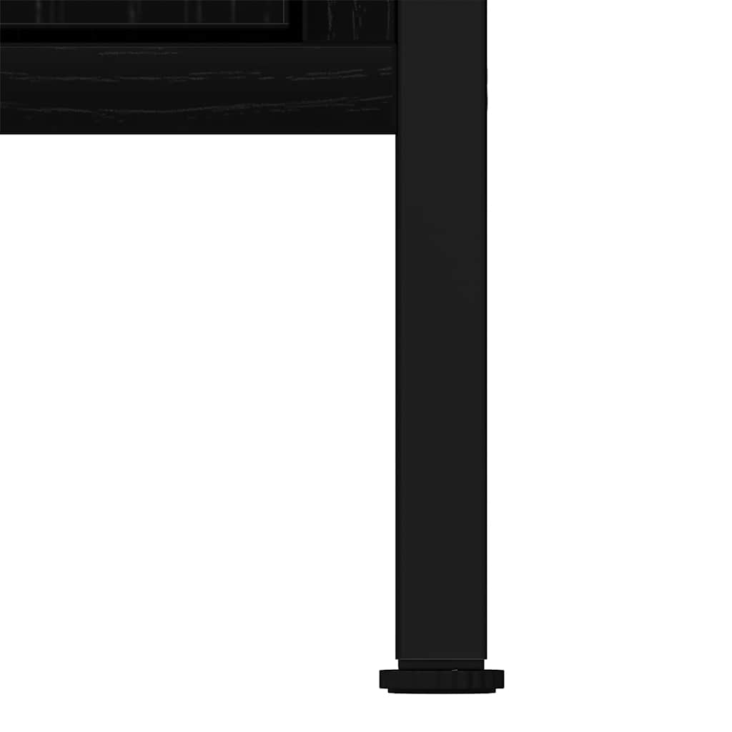 Шкаф под раковину в ванной комнате, дуб черный 60x30x60 см