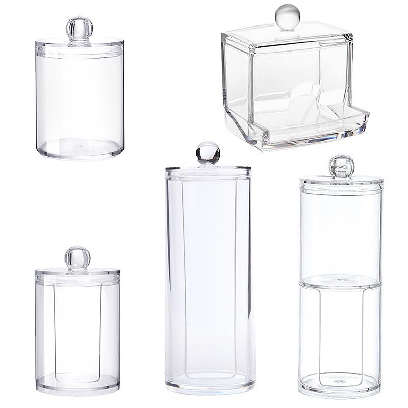 Акриловый органайзер для макияжа, ватные тампоны, контейнер для косметических средств, ватный диск, органайзер, коробка для хранения ювелирных изделий(Пустая коробка)