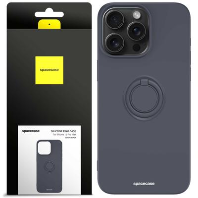 Силиконовое кольцо Sc для iPhone 15 Pro Max Черное