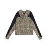 Puma X Co Теплая дышащая модная леопардовая куртка с капюшоном и длинным рукавом Женские куртки Черный Серый 596854-02