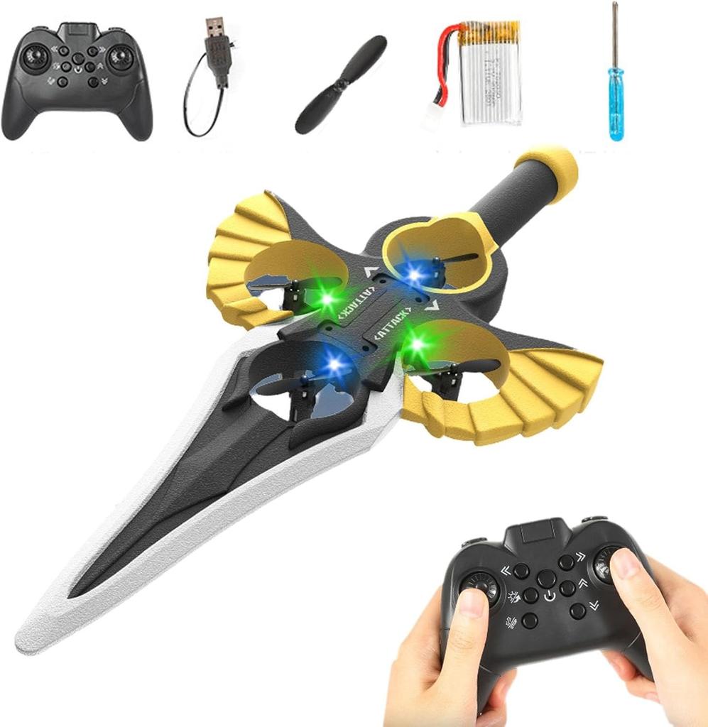 2.4G Радиоуправляемый планер «Летающий меч», Управление «Летающим мечом» рукой, Радиоуправляемый трюк, Переворот на 360°, Подъем одной кнопкой, Регулировка трех скоростей