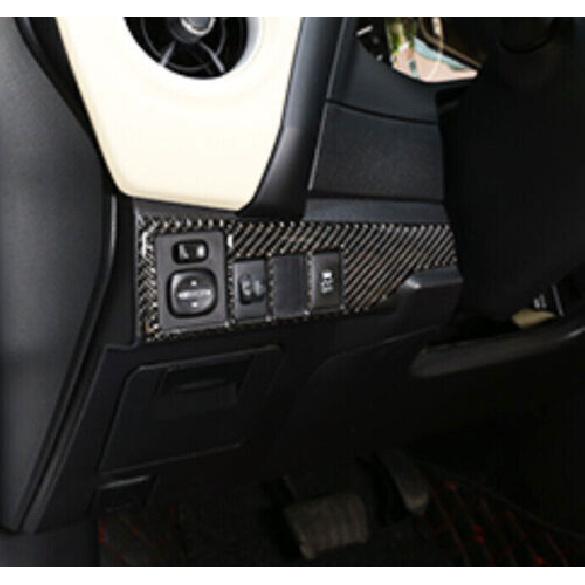 Driver's Side Dash Control Strip Real Carbon Fiber For Toyota Corolla 2014-