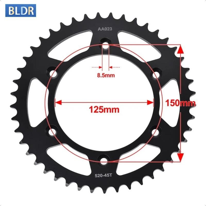 15T 45T Front Rear Sprocket for Husqvarna 501 FE S for K*TM 250 EXC 400 450 525 530 EXC Enduro 450 MXC 525 XC Desert 530 XC-W