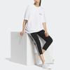 adidas Оригинальные спортивные футболки с цветочным принтом на спине и трилистником, женские топы белого цвета IK8636