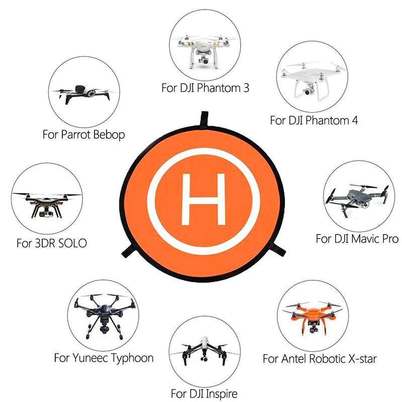 For RC Quadcopters DJI MAVIC 3/ Mini 2 Drone Pad 55cm Foldable Landing Pad RC Dron Mat Quadcopter Parking Apron Apron Pad