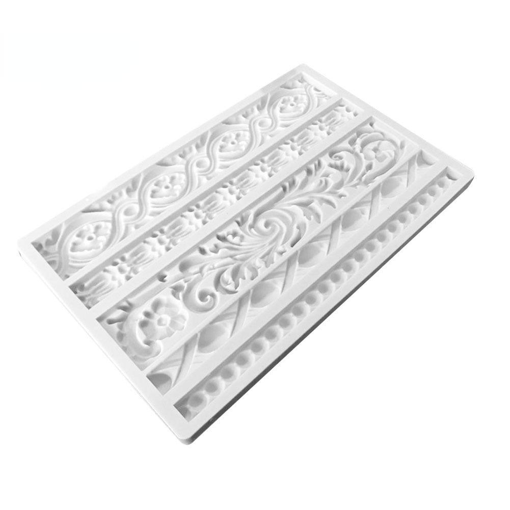 Силиконовая форма для торта «сделай сам» в виде цветочного кружева, помадки, шоколада, декоративного инструмента для выпечки AVE