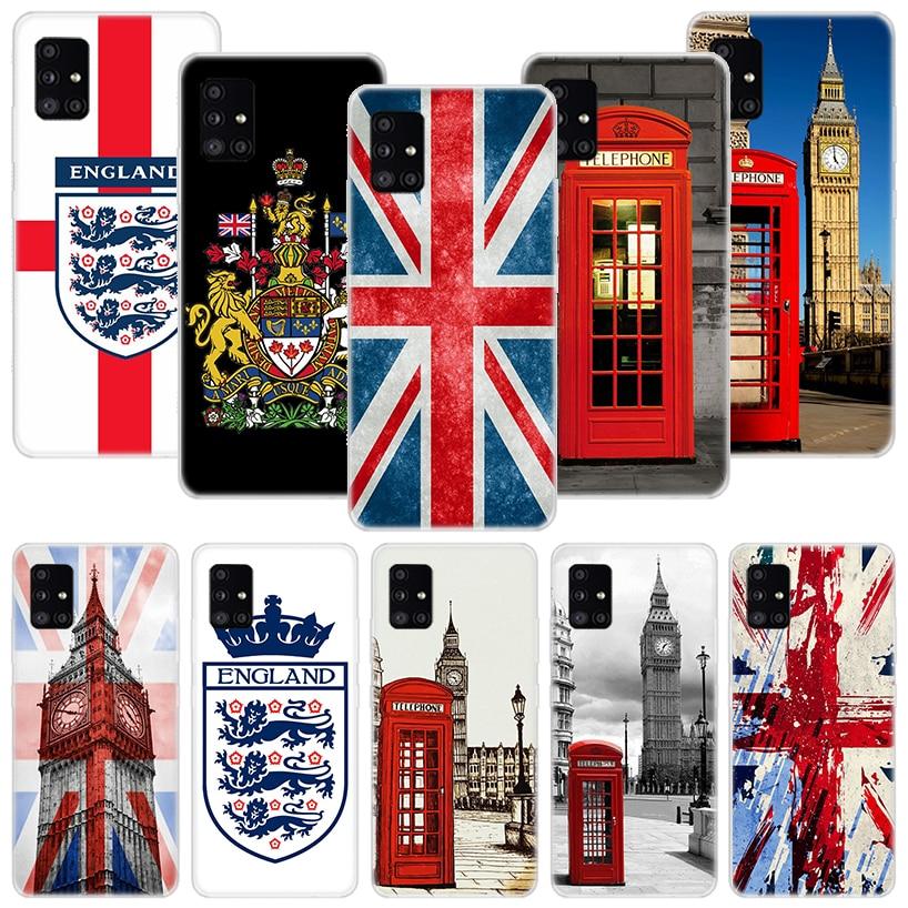 Чехол для телефона с флагом Лондона, Великобритании и Англии для Samsung Galaxy A12 A22 A32 A42 A52 A72 A51 A71 5G A41 A31 A21 A02S M12 M21 M31