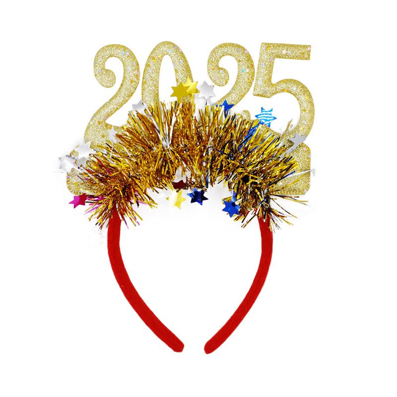 New Year Party Rave New Year'S Eve Hair Bands Glitter Colorful Headbands Characters